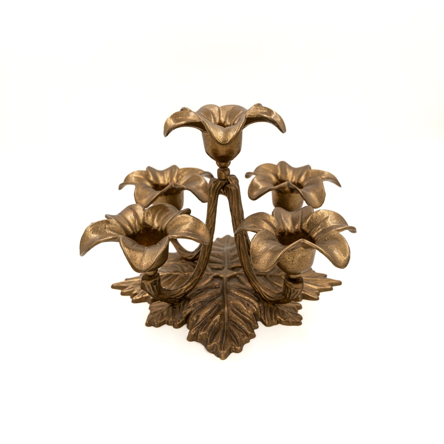 Suport lumânare vintage din bronz