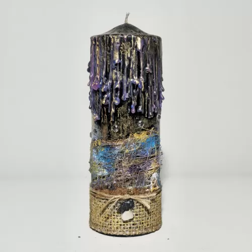 Lumânare handmade parfumată efect picurare