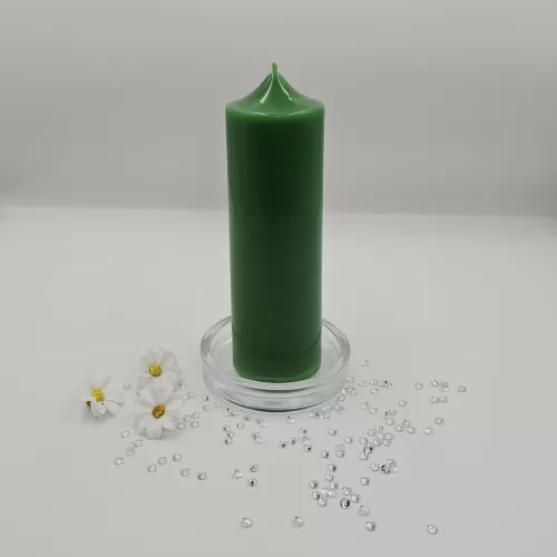 Lumânare handmade parfumată verde