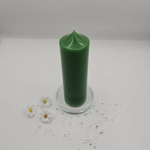 Lumânare handmade parfumată verde