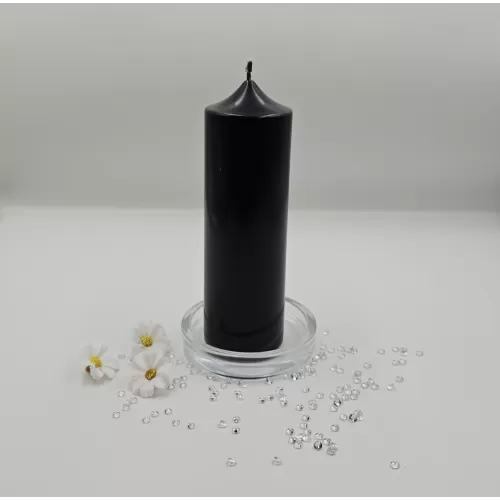 Lumânare handmade parfumată neagră