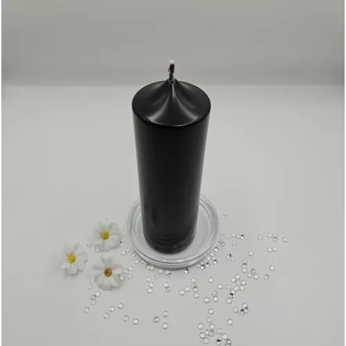 Lumânare handmade parfumată neagră 2