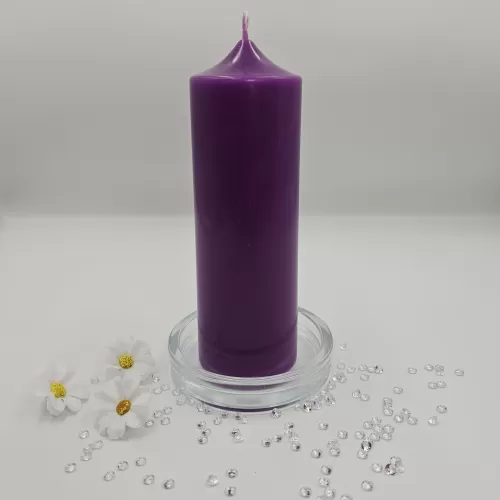 Lumânare handmade parfumată mov