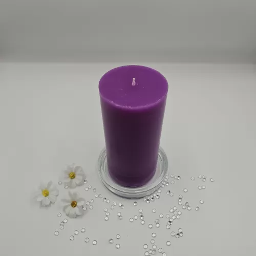 Lumânare handmade parfumata mov 2