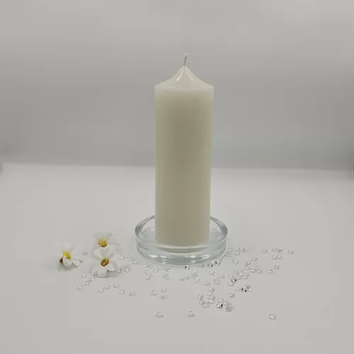 Lumânare handmade parfumata albă