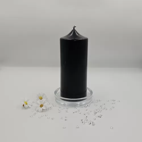 Lumânare handmade parfumată neagră