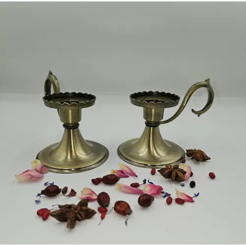Set sfeșnice lumânări metal