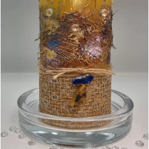 Lumânare handmade parfumată efect picurare 2