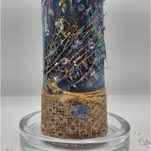 Lumânare handmade parfumată efect picurare 2