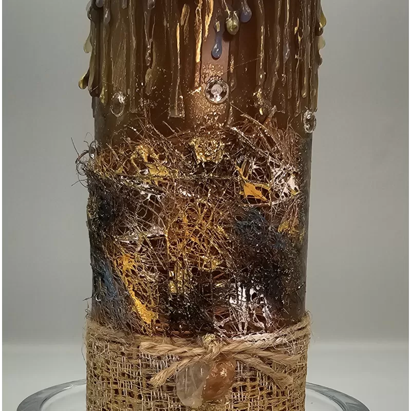 Lumânare handmade parfumată efect picurare