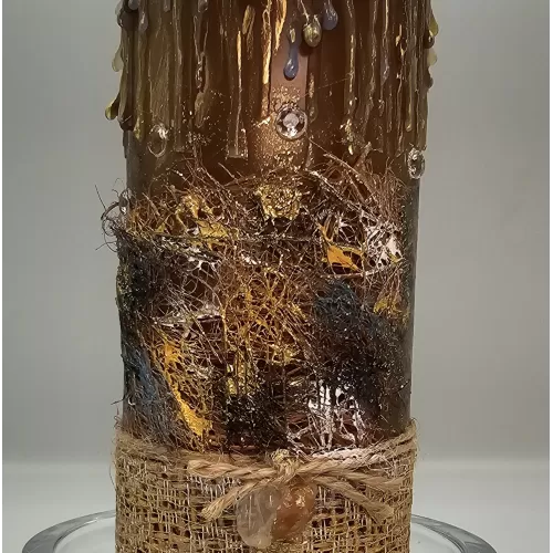 Lumânare handmade parfumată efect picurare