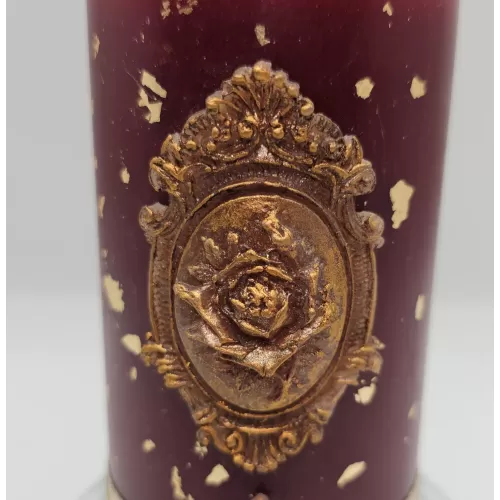 Lumânare Baroc Lux-Life bordeaux