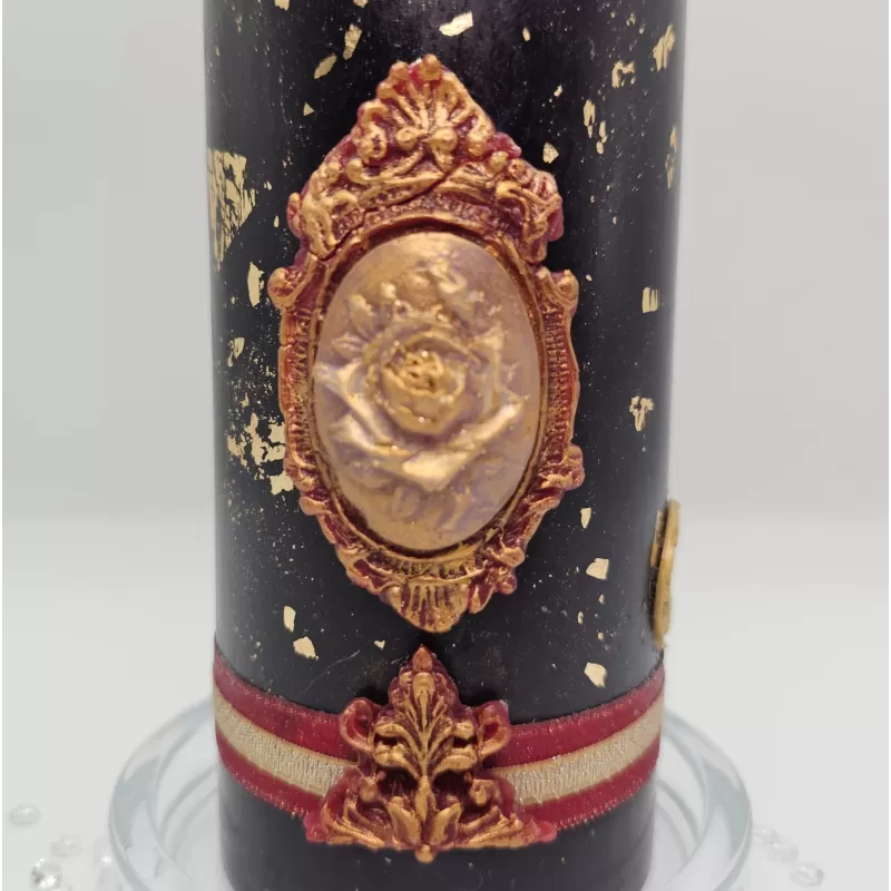 Lumânare Baroc Lux-Life negru