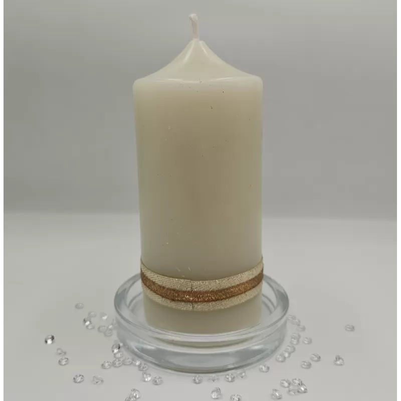 Lumânare Baroc Lux-Life albă