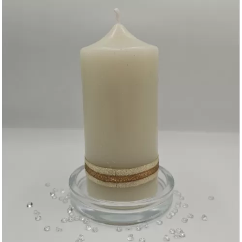 Lumânare Baroc Lux-Life albă