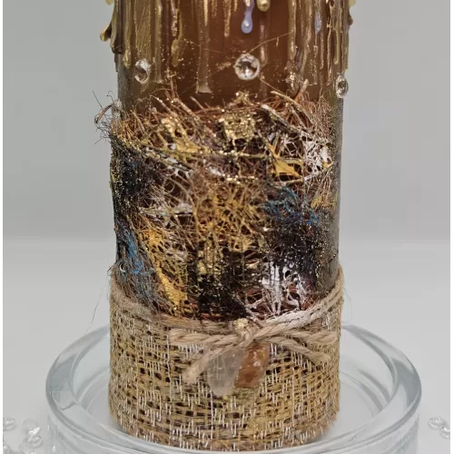 Lumânare handmade parfumată efect picurare