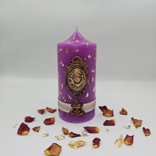Lumânare Baroc Lux-Life violet