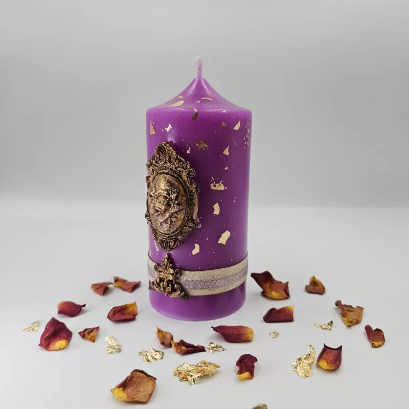 Lumânare Baroc Lux-Life violet