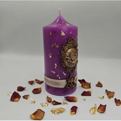 Lumânare Baroc Lux-Life violet