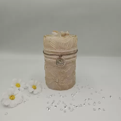 Lumânare parfumată terapeutică albă