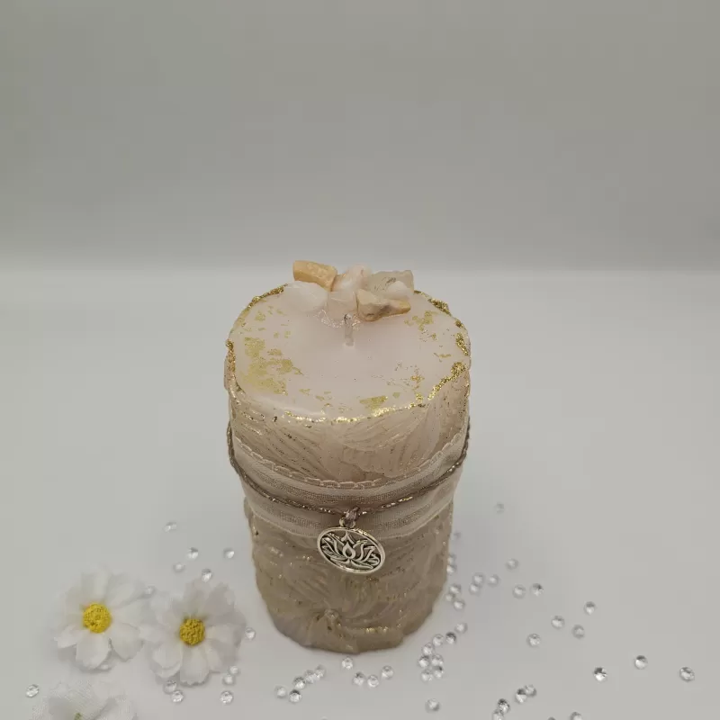 Lumânare parfumată terapeutică albă