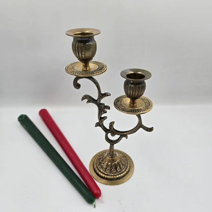 Suport lumânare vintage din bronz