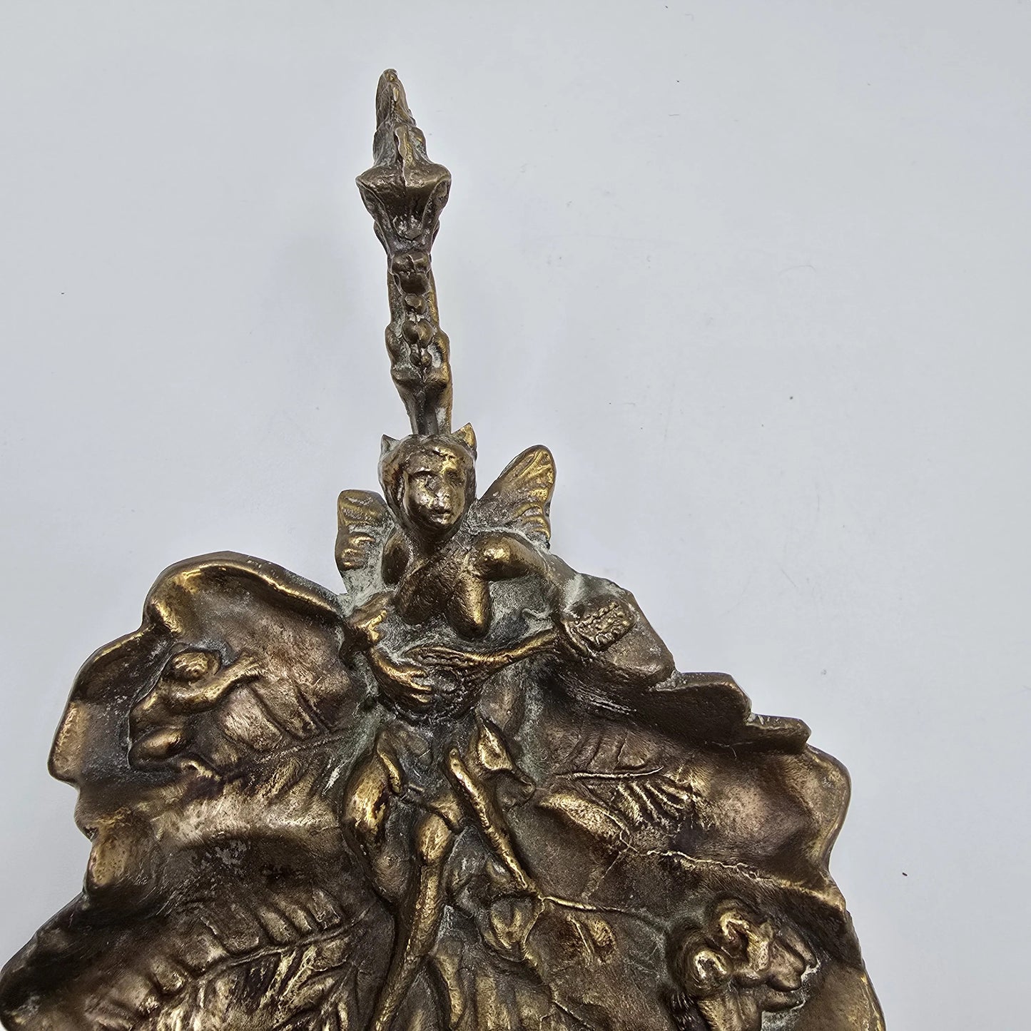 Set suporturi lumânări vintage din bronz