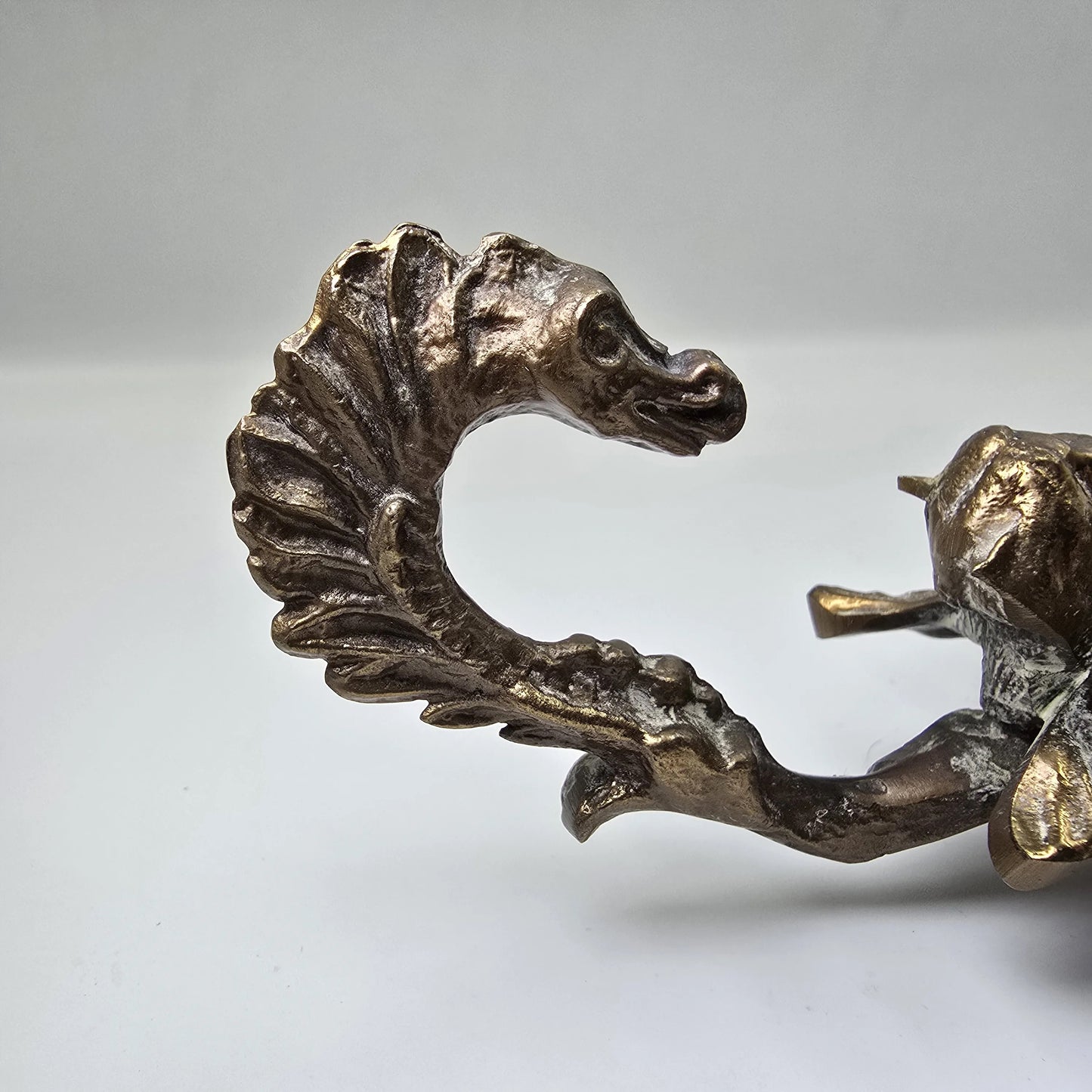 Set suporturi lumânări vintage din bronz