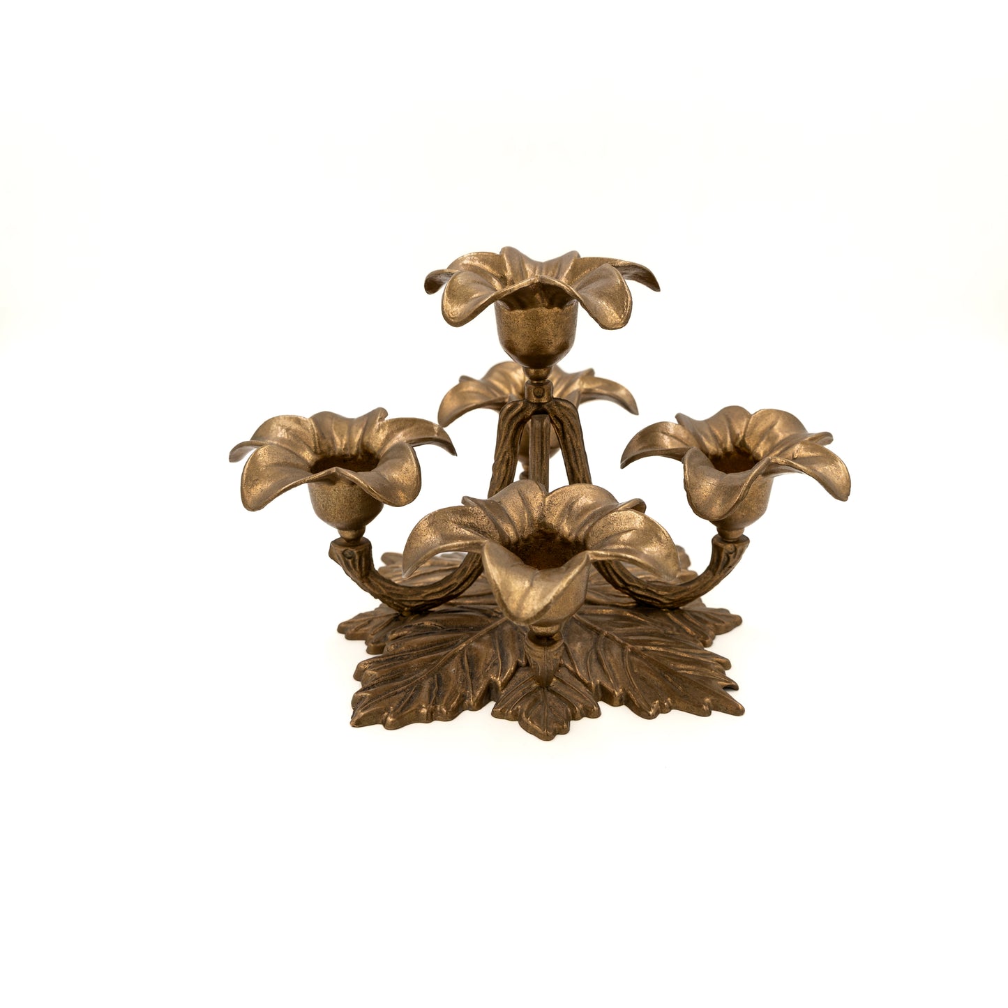 Suport lumânare vintage din bronz