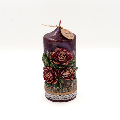 Baroc Floral – Grădină Bordeaux