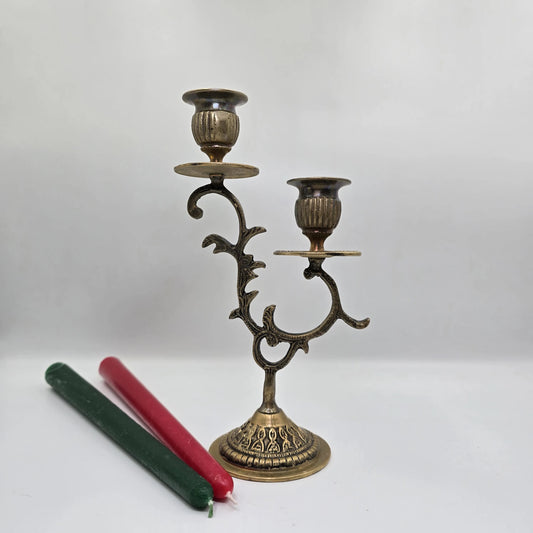 Suport lumânare vintage din bronz
